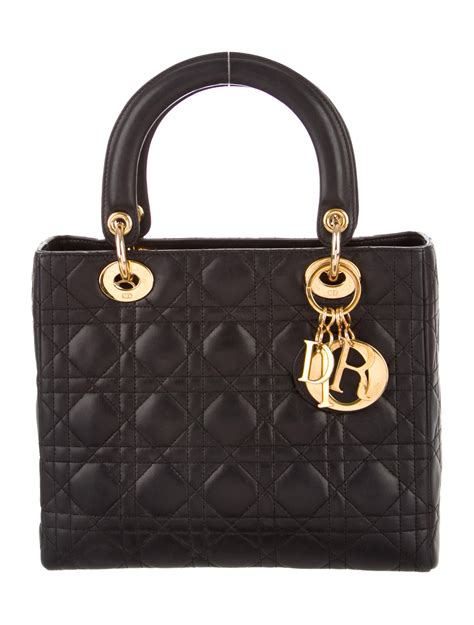 christian dior cannage lady dior medium|dior cannage bag.